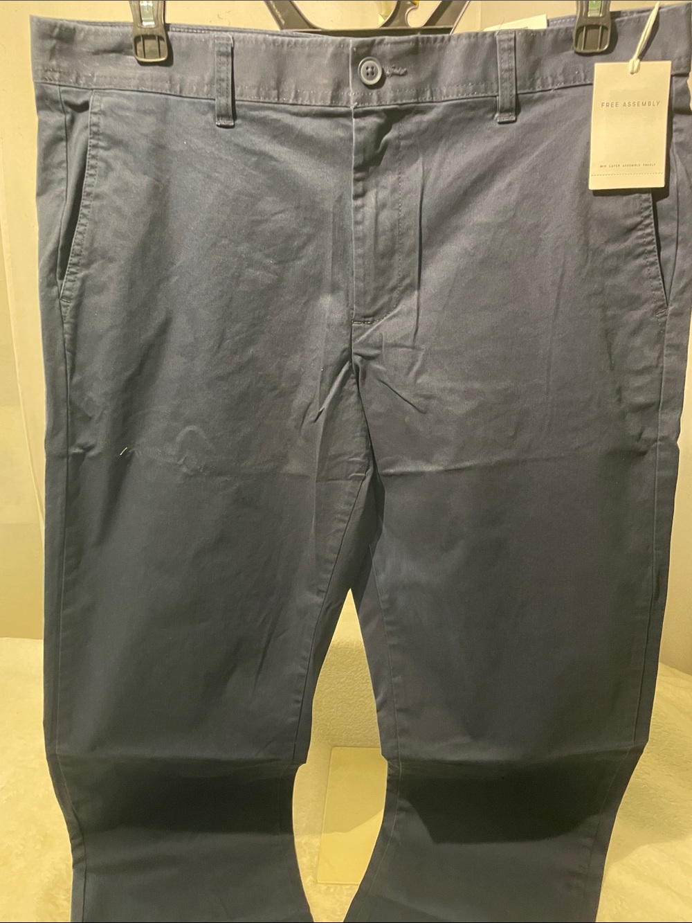 Free Assembly Men's Classic Navy Chino Pants